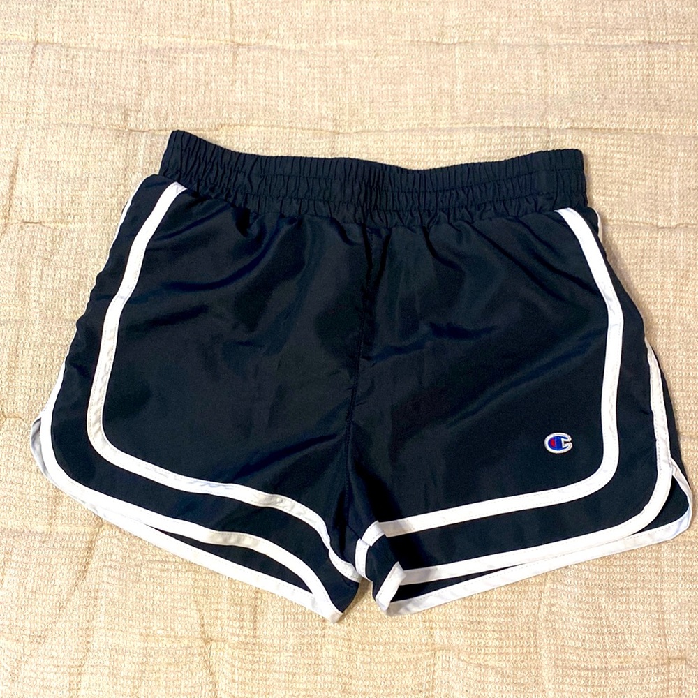 Champion Kids Black Shorts With Liner Size M